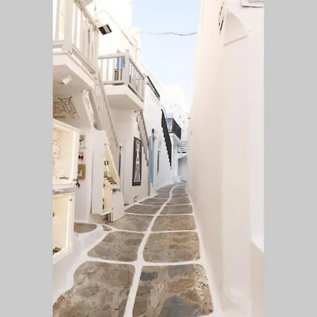 Traditional Myconian In The Heart Of Chora